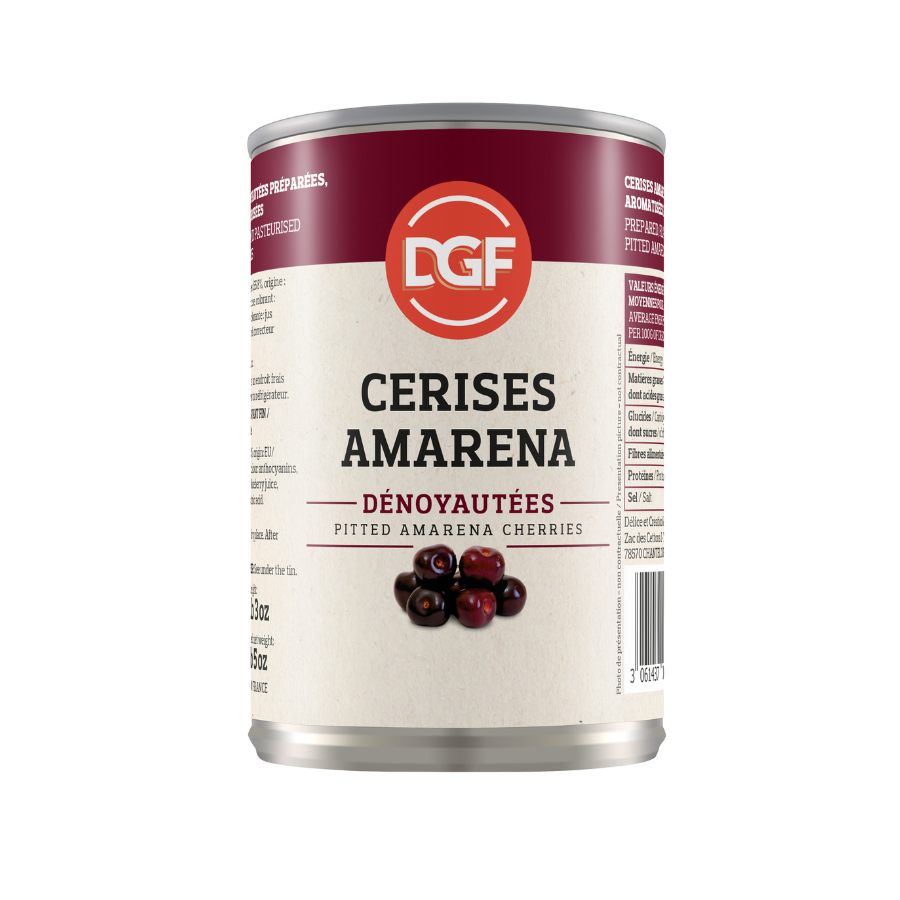 Dgf industries amarena cherries in heavy syrup - 1kg & 2.7 kg
