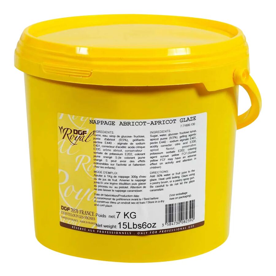 Dgf industries apricot glaze - 7kg