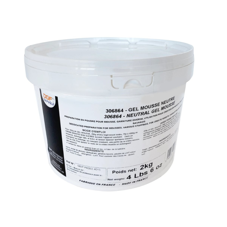 Dgf industries neutral mousse mix - 2kg