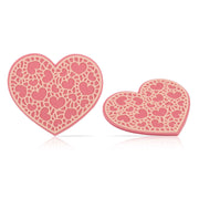 Dobla heart pink-white layered - 96 pieces  