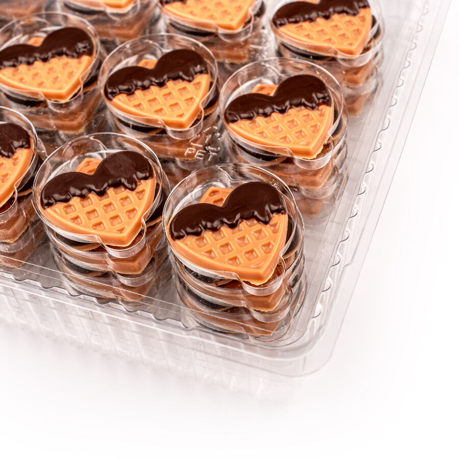 Dobla waffle heart - 108 pieces  