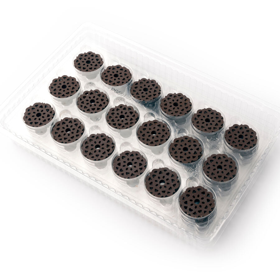 Dobla lace flower dark assortment - 216 pieces  