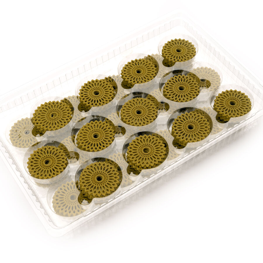 Dobla lace flower green - 216 pieces  