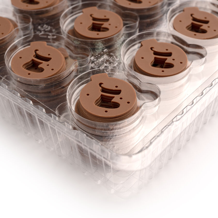 Dobla lace baubles milk chocolate decor assortment - 324 pieces