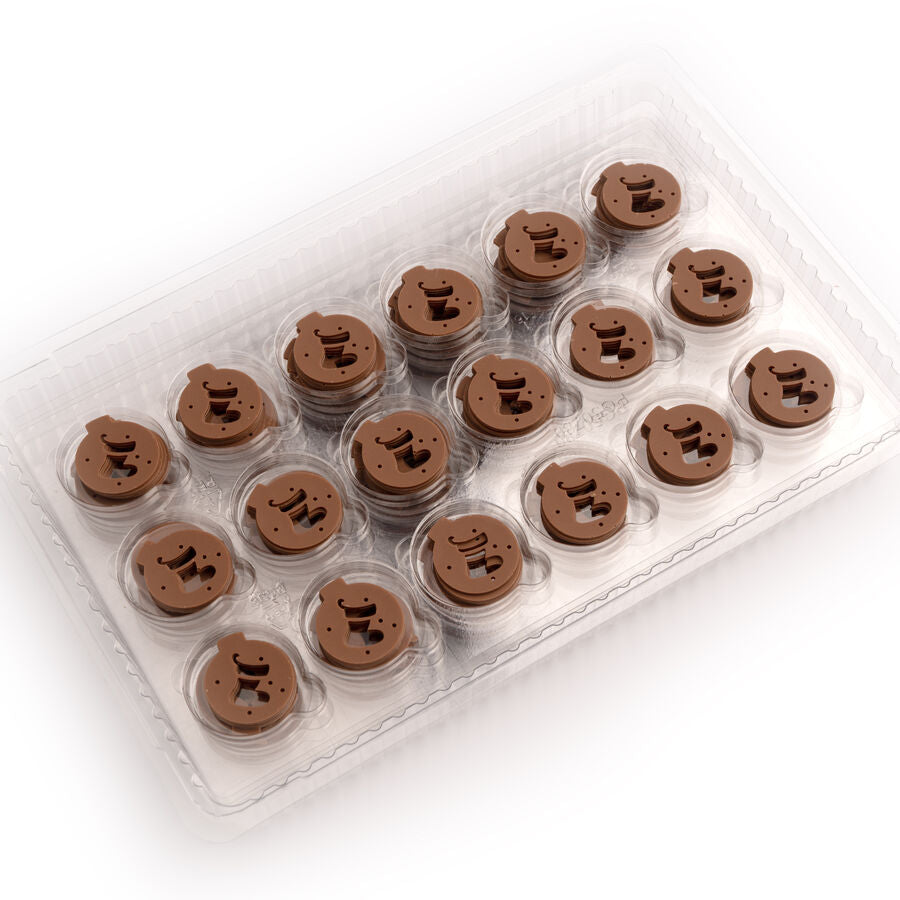 Dobla lace baubles milk chocolate decor assortment - 324 pieces