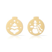 Dobla lace baubles white chocolate decor assortment - 324 pieces