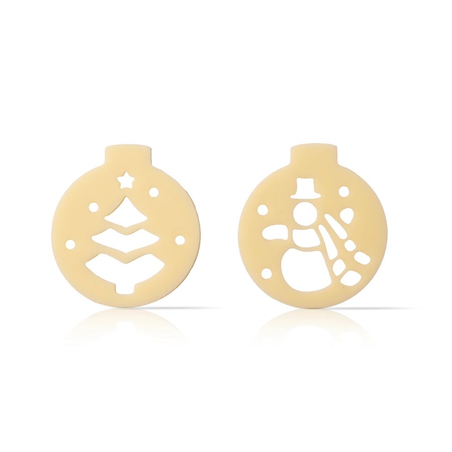 Dobla lace baubles white chocolate decor assortment - 324 pieces