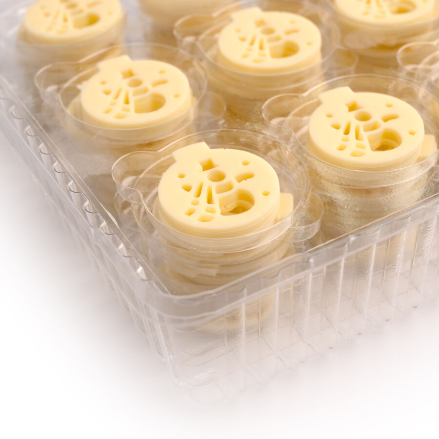 Dobla lace baubles white chocolate decor assortment - 324 pieces