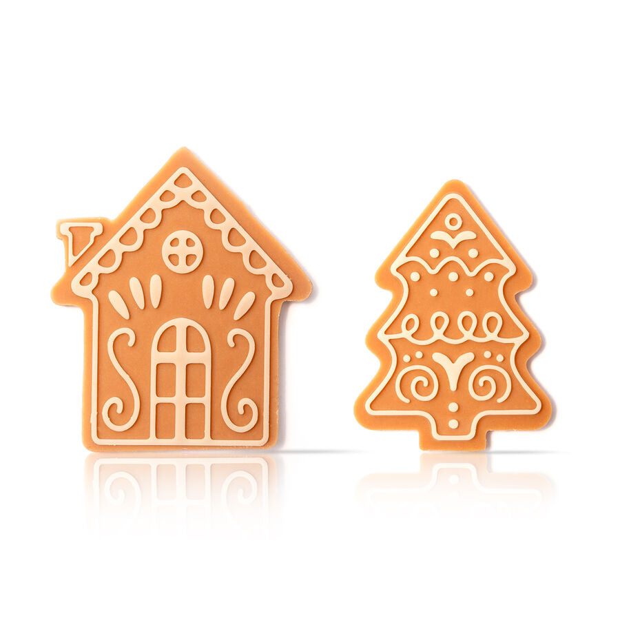 Dobla gingerbread chocolate decor assortment - 96 pieces