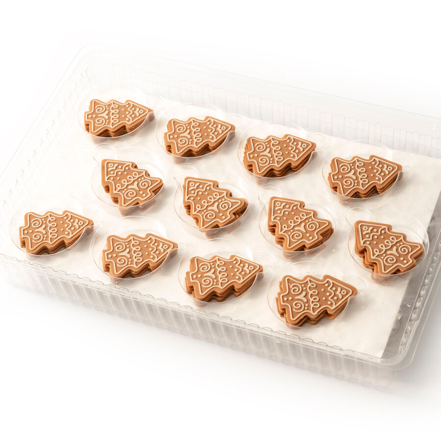 Dobla gingerbread chocolate decor assortment - 96 pieces