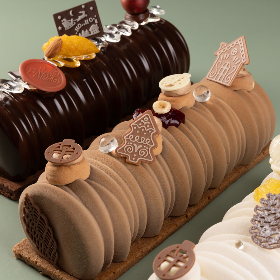 Dobla gingerbread chocolate decor assortment - 96 pieces