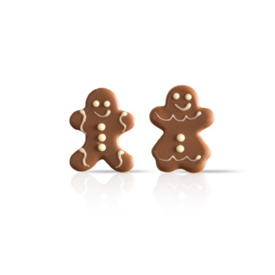 Dobla gingerbread couple milk and white chocolate decor - 200 pieces