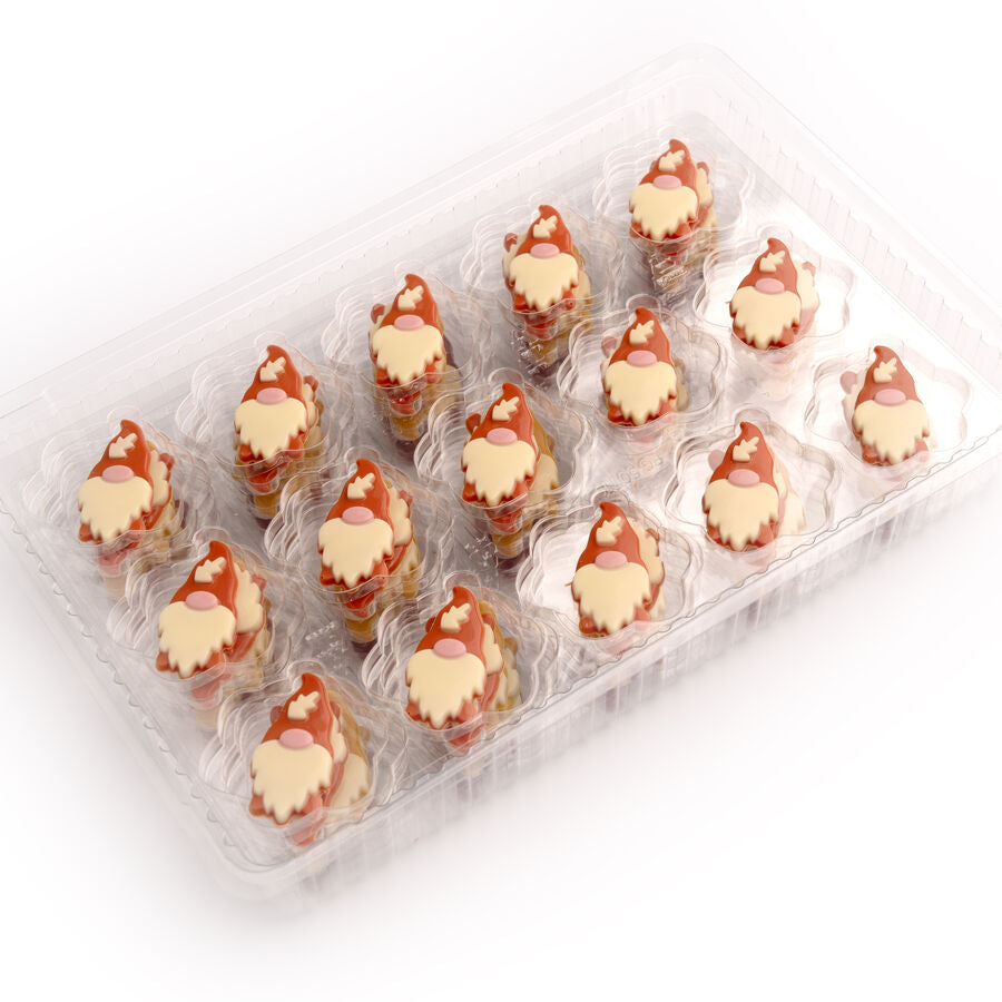 Dobla Christmas gonks chocolate decor assortment - 90 pieces