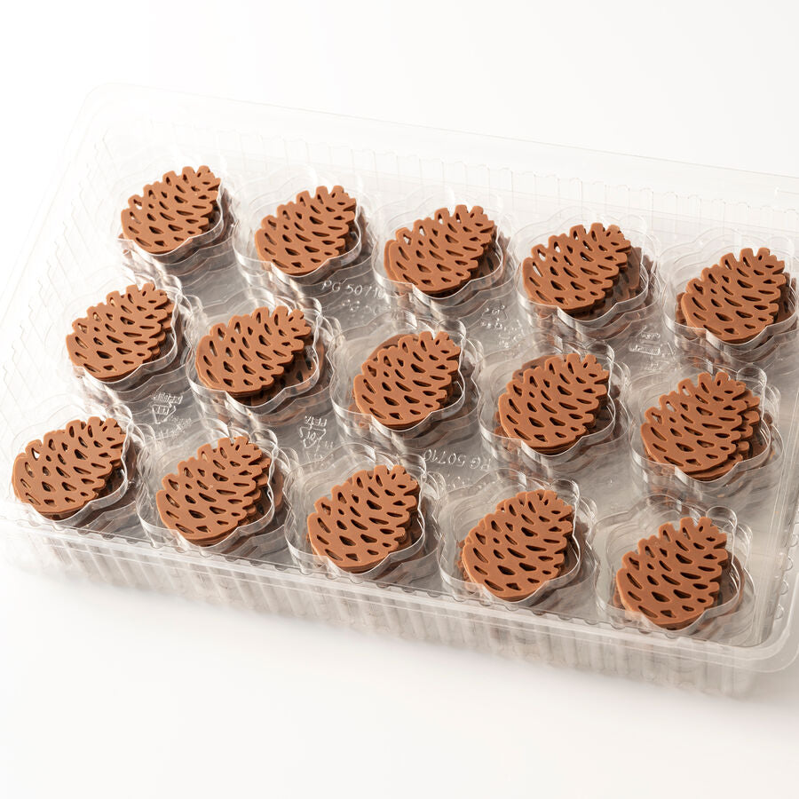 Dobla lace chocolate pinecone decor - 180 pieces