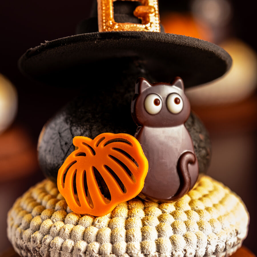 Dobla lace pumpkin chocolate décor - 324 pieces