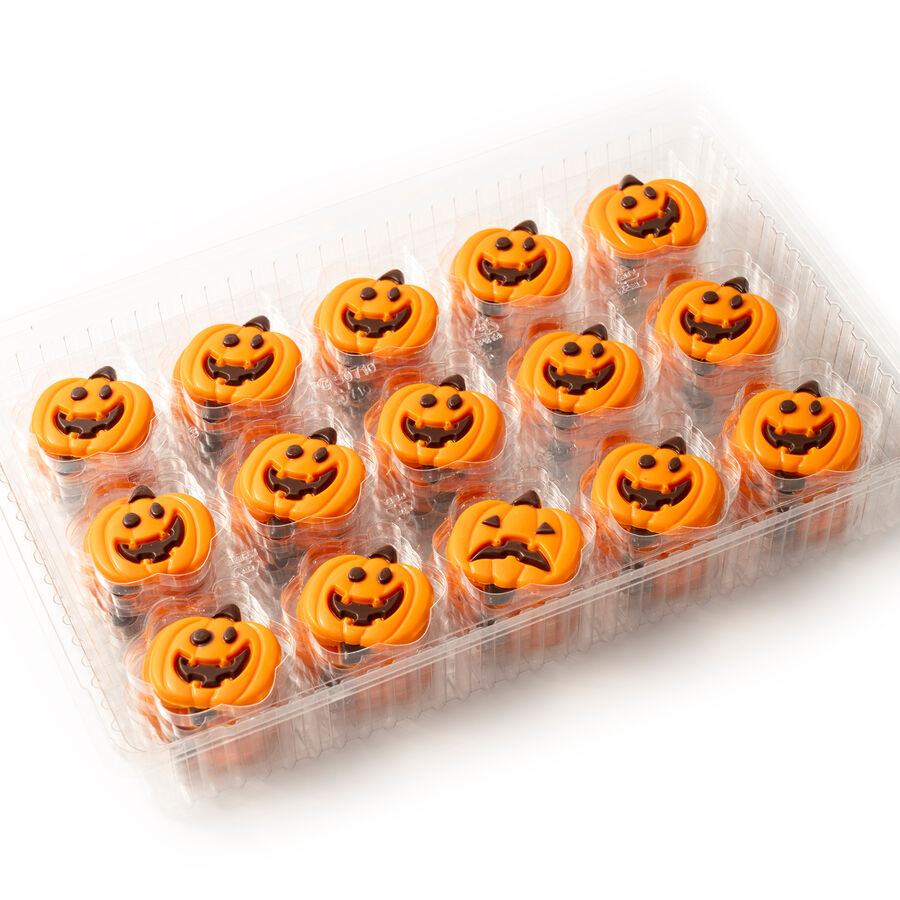Dobla pumpkin face chocolate decor assortment - 90 pieces