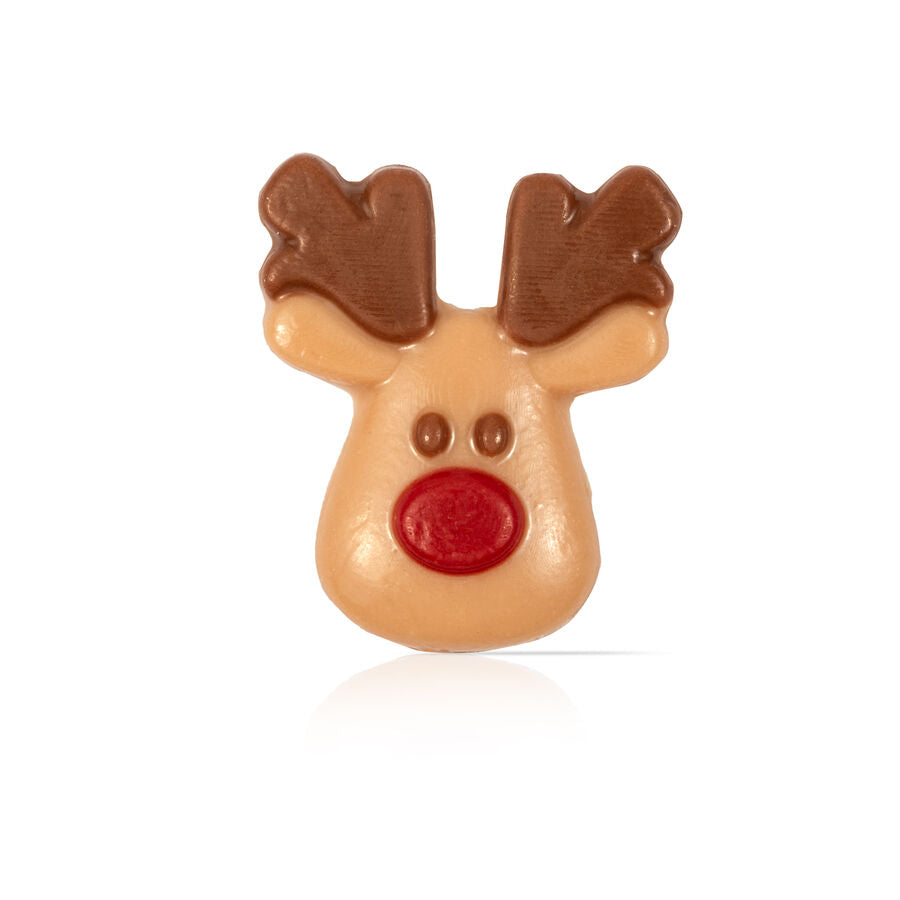 Dobla red nose reindeer chocolate decor - 90 pieces