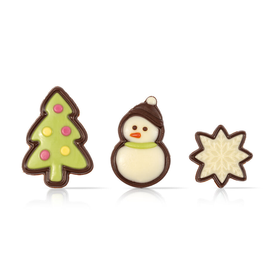 Dobla Christmas winter assortment chocolate decor - 90 pieces