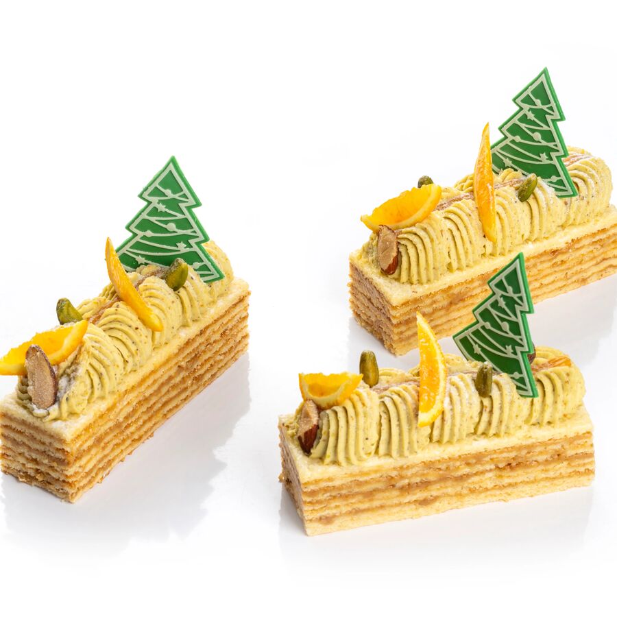 Dobla christmas tree white chocolate decor - 72 pieces