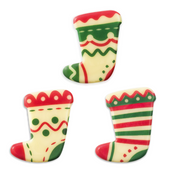 Hillbo Christmas stocking trio chocolate decor - 96 pieces