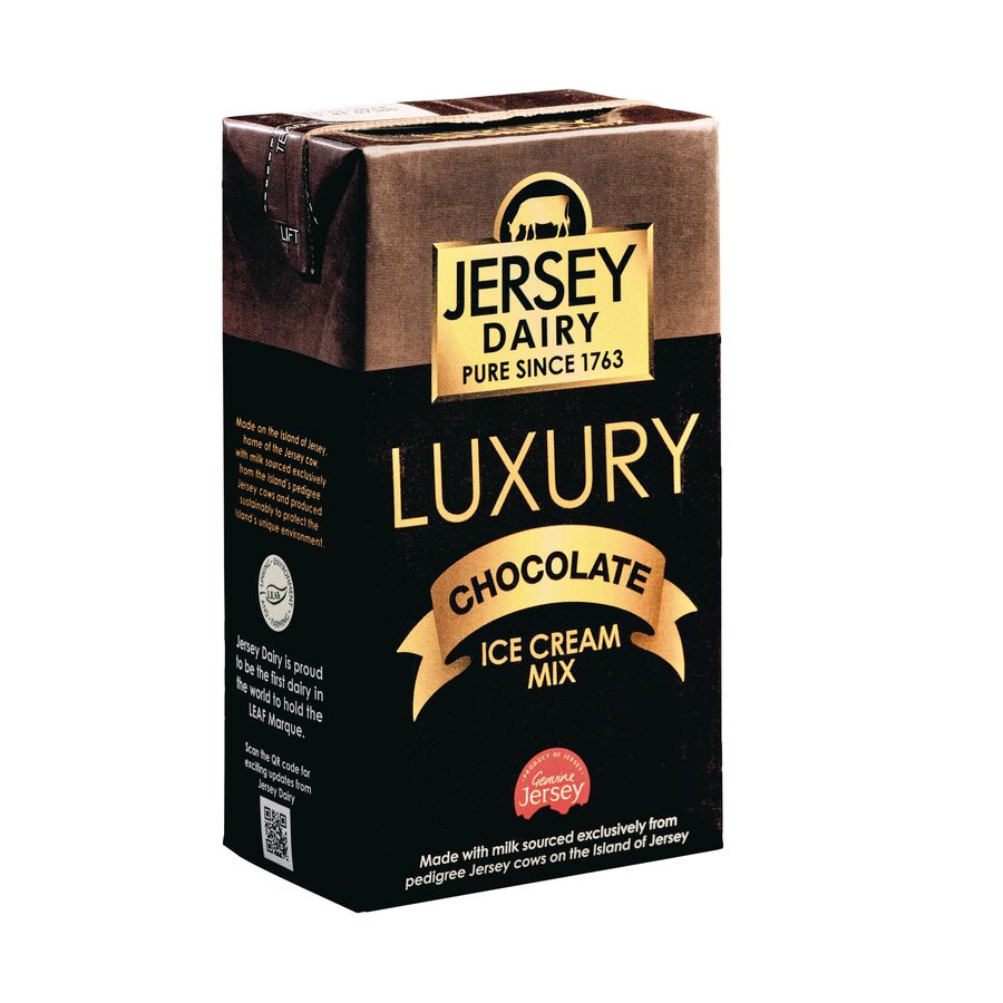 Jersey dairy jersey luxury chocolate UHT premium chocolate soft serve ice cream mix - 12 x 1L