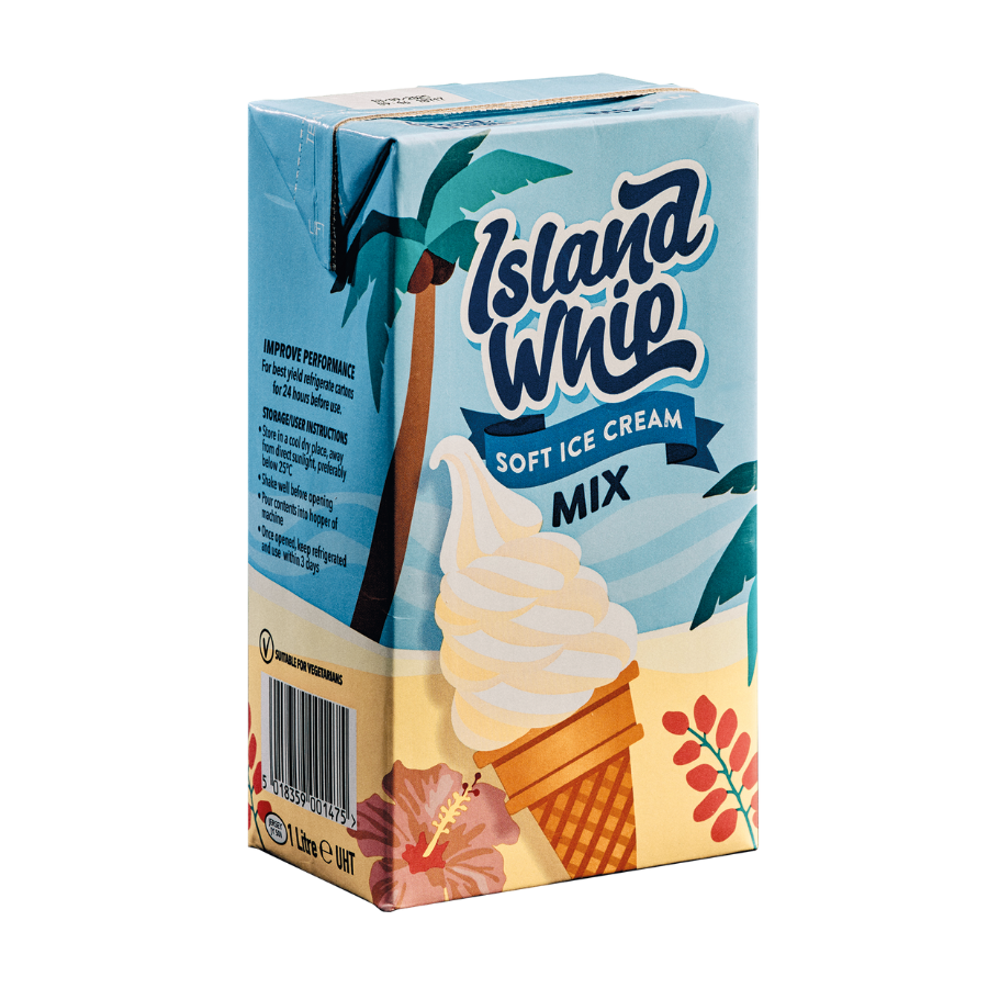 Island whip UHT soft serve mix - 12 x 1L