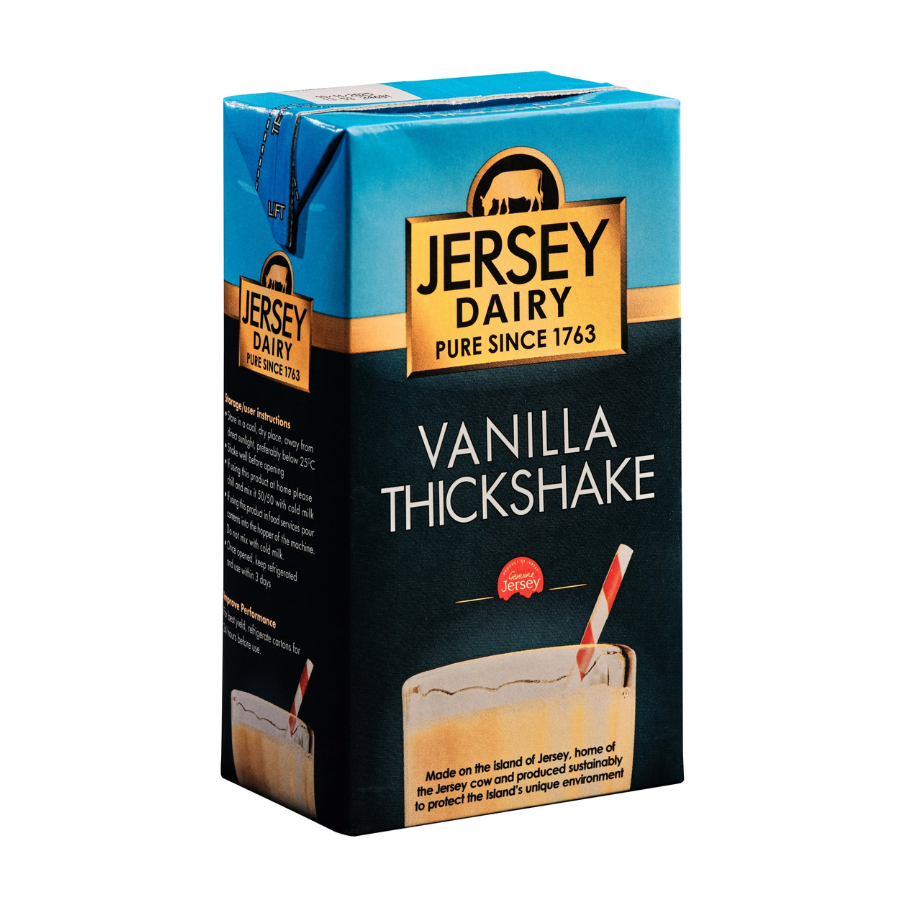Jersey dairy thickshake UHT milkshake mix - 12 x 1L