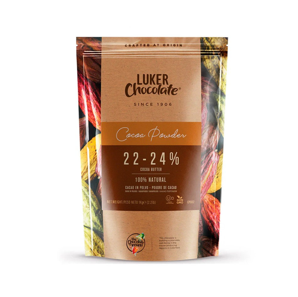 Luker chocolate non-alkalised cocoa powder (22 - 24% fat) - 1kg