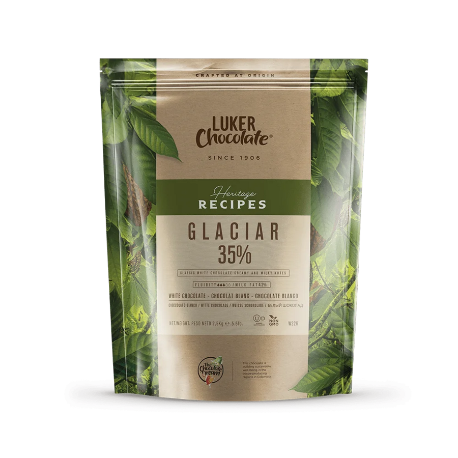 Luker chocolate glaciar white chocolate - 2.5kg