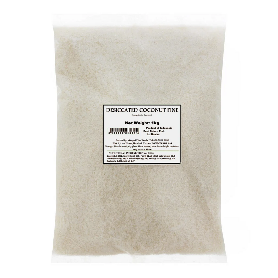 Afropol Fine Foods desiccated coconut (fine) - 1kg