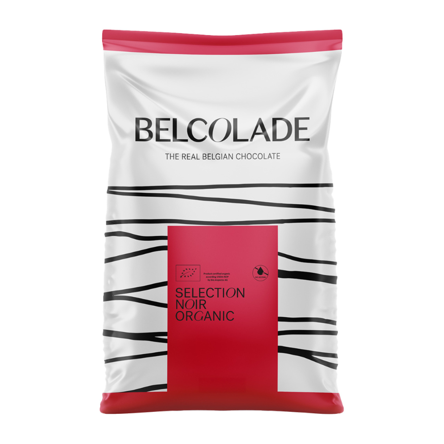 Belcolade organic dark chocolate (53%) drops - 5kg