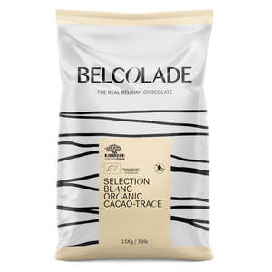 Belcolade | Organic white chocolate (34%) buttons | 15kg