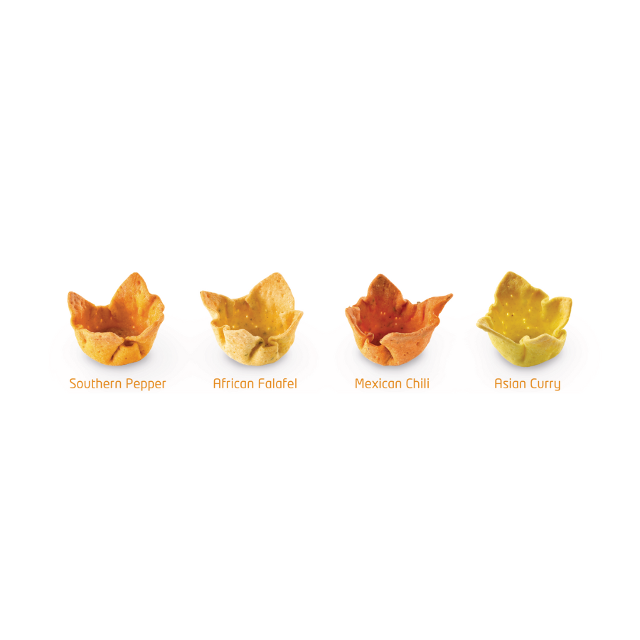 Pidy | Assorted spicy canape cups (3.2cm) | 96 pieces