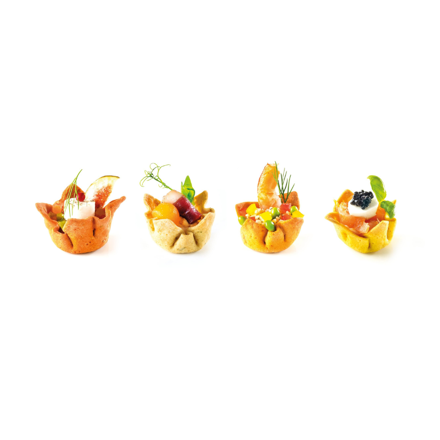 Pidy assorted spicy canape cups (3.2cm) - 96 pieces