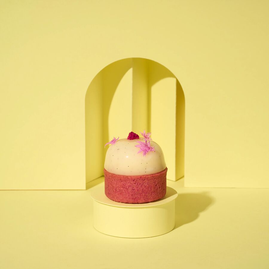 Pidy Trendy mini raspberry flavoured pastry cases - 96 pieces