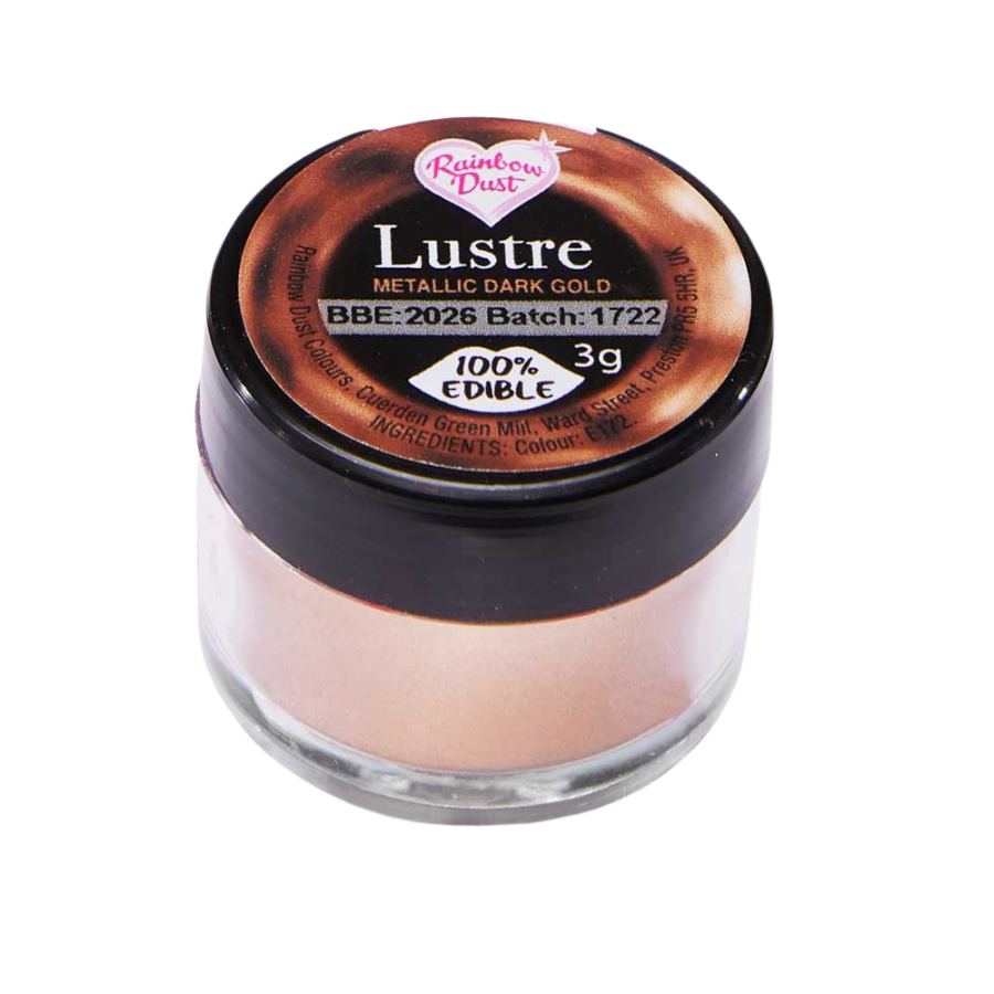 Rainbow Dust Lustre Dust Powder Metallic Dark Gold  3g