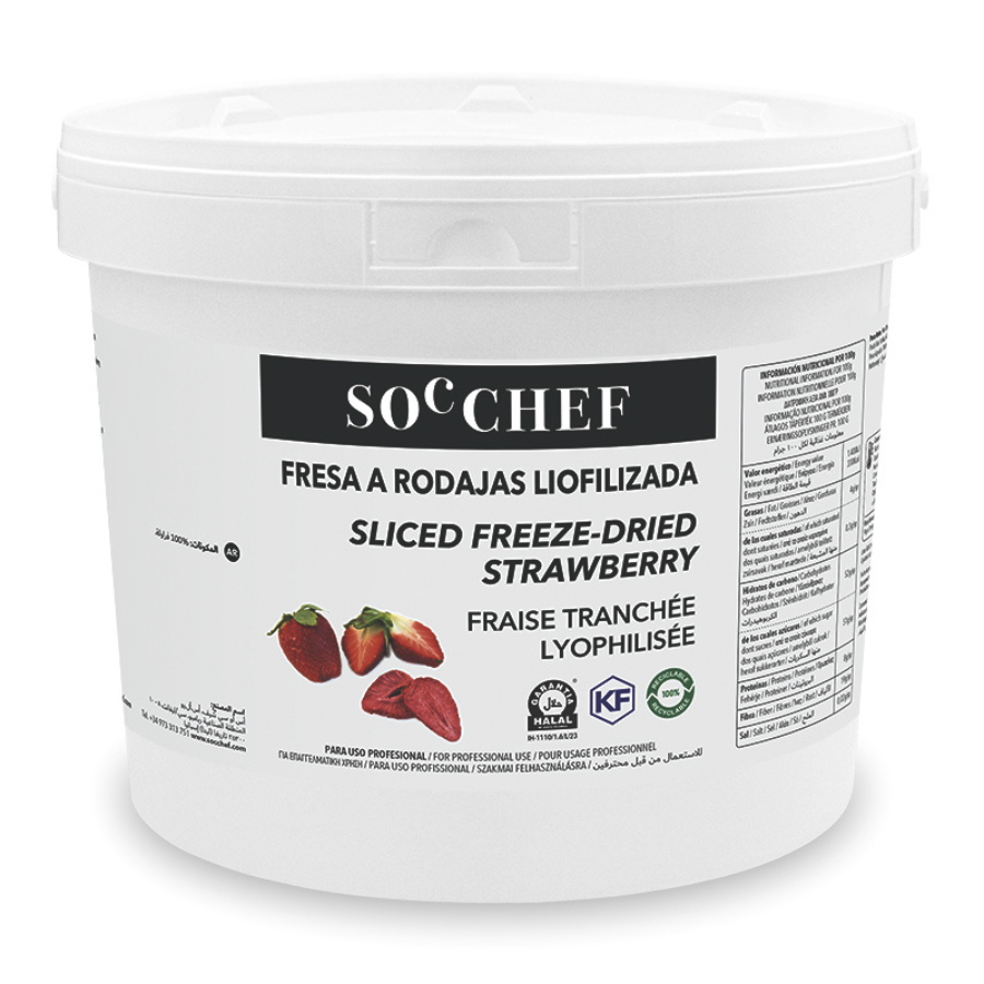 Soc Chef freeze dried strawberry slices - 300g