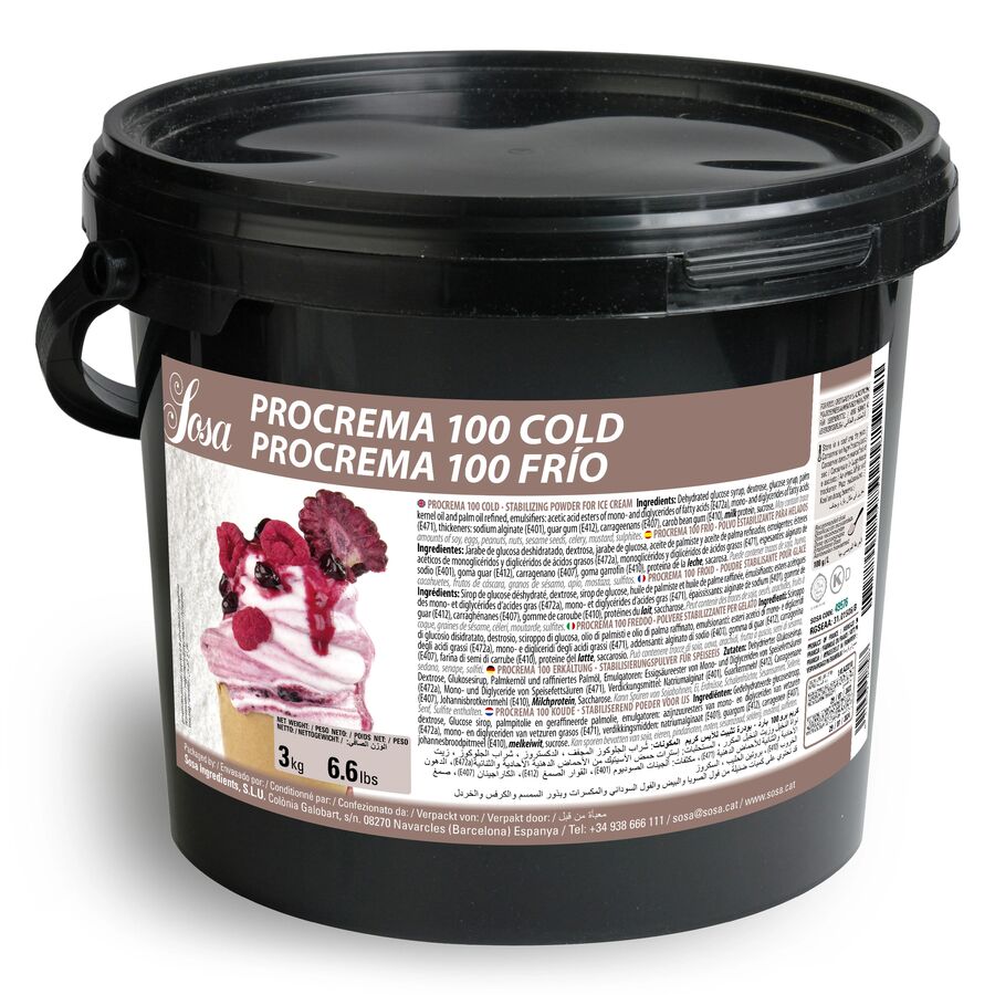 Sosa | Procrema Cold 100 | Stabiliser for ice cream and foams | 3kg