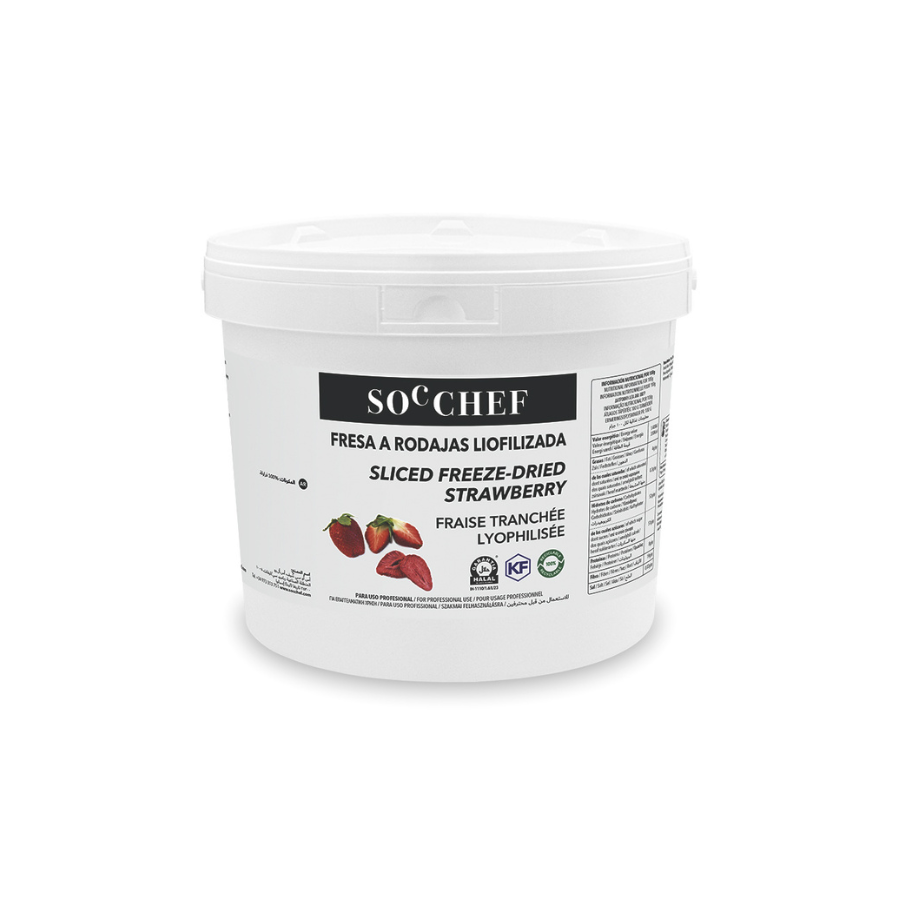 SOC Chef freeze dried strawberry slices - 300g 