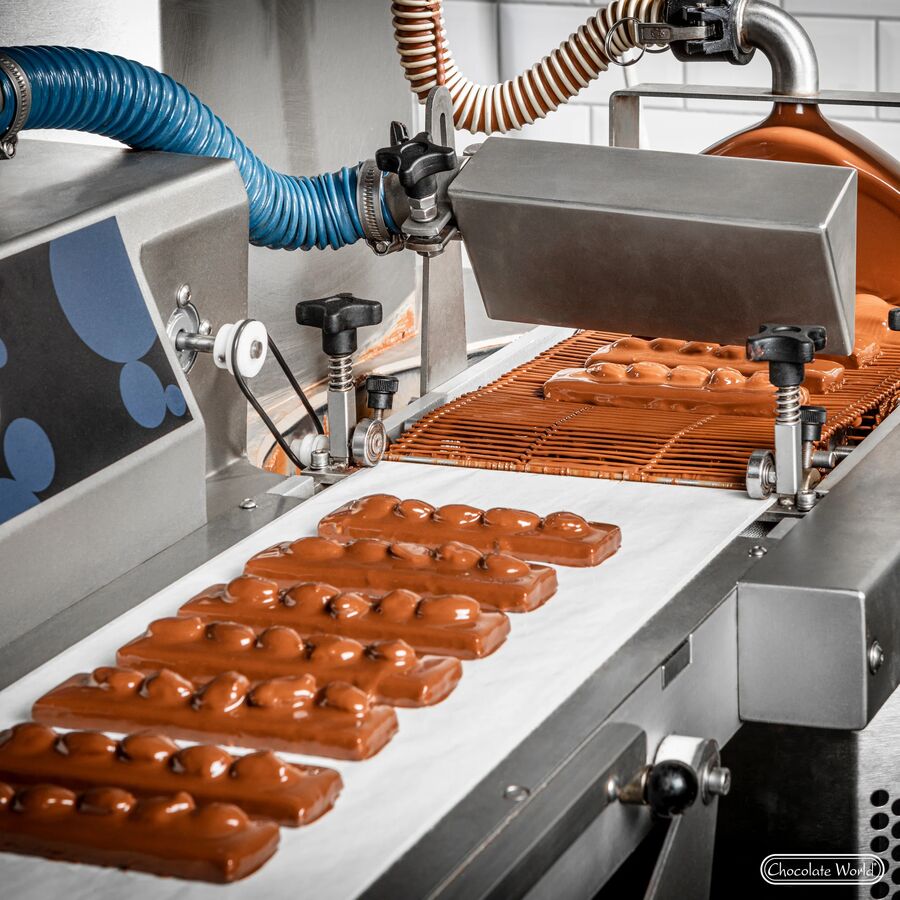 Chocolate World enrobing line - 200mm for CW24, CW40, CW60 and CW80 tempering machines