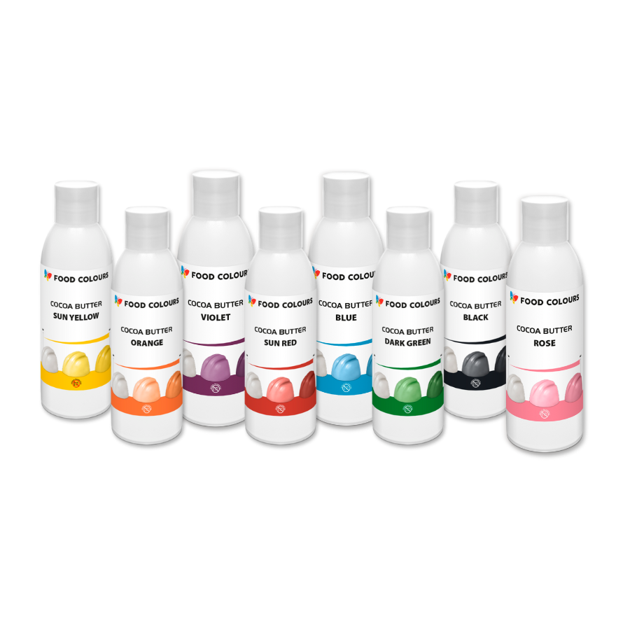 Food colours coloured cocoa butter - 100g