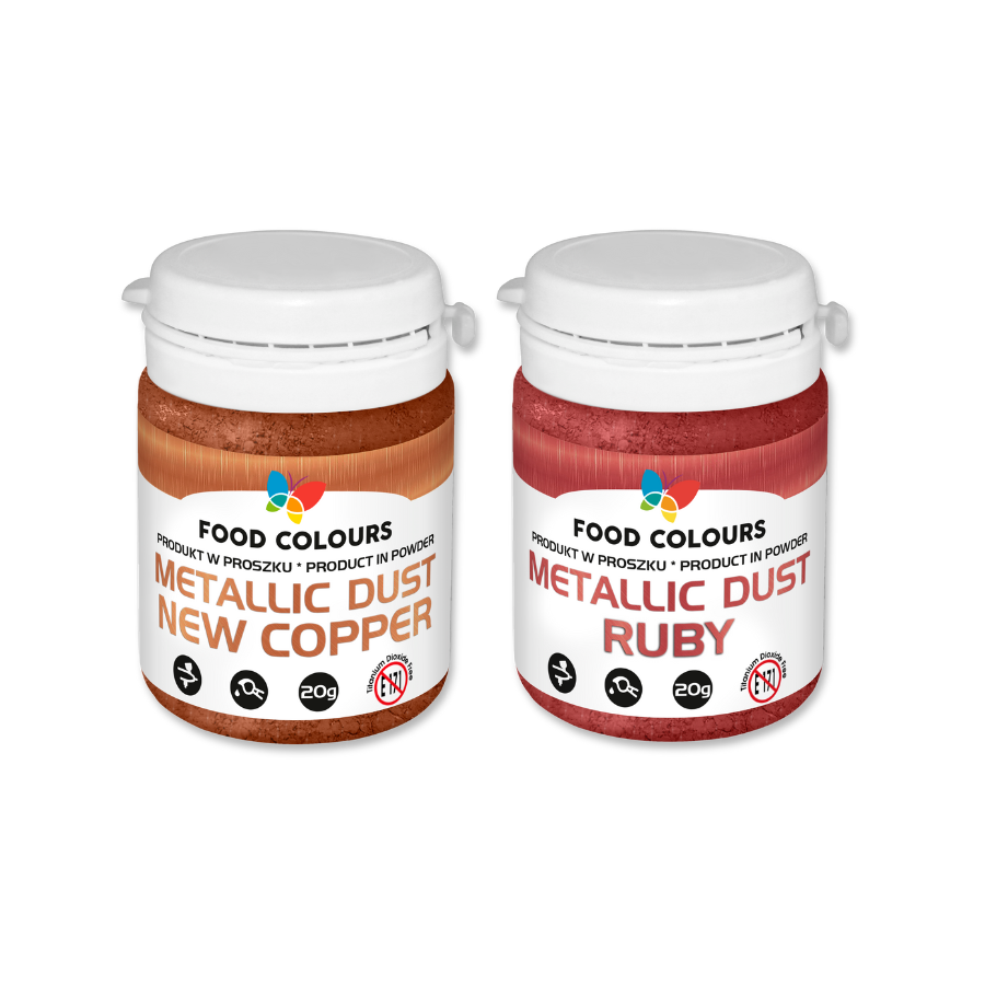 Food colours metallic Dust powdered food colouring - 20g