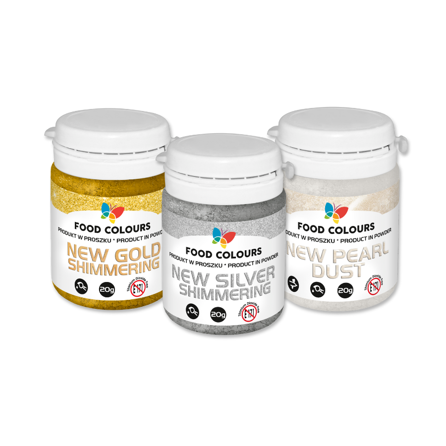 Food Colours | Shimmering Dust | Powdered food colouring | 20g