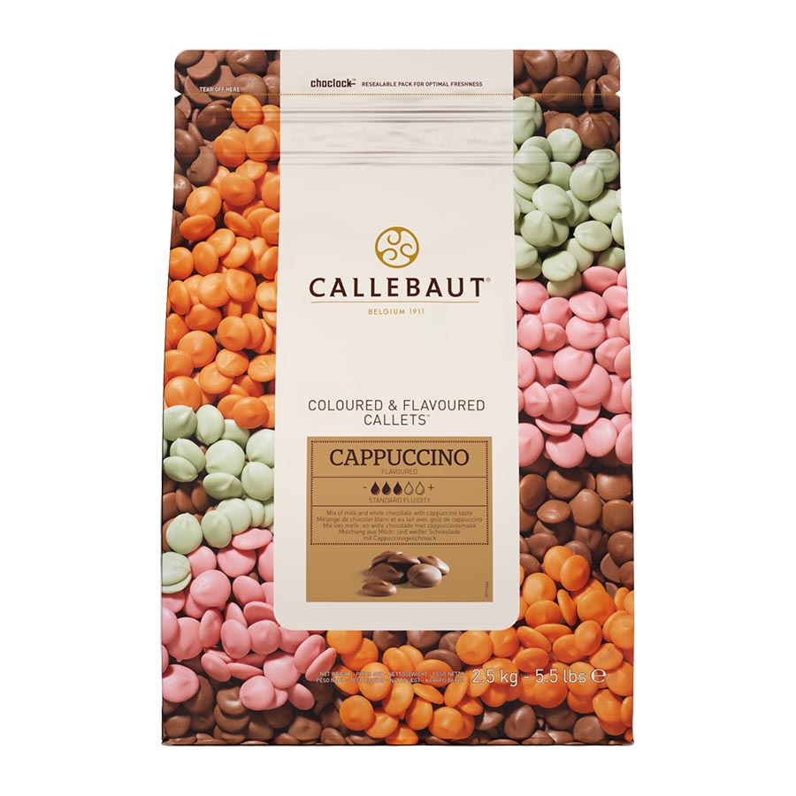 Callebaut Cappuccino buttons packaging