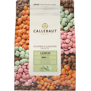 Callebaut lime flavoured chocolate buttons 2.5kg packaging