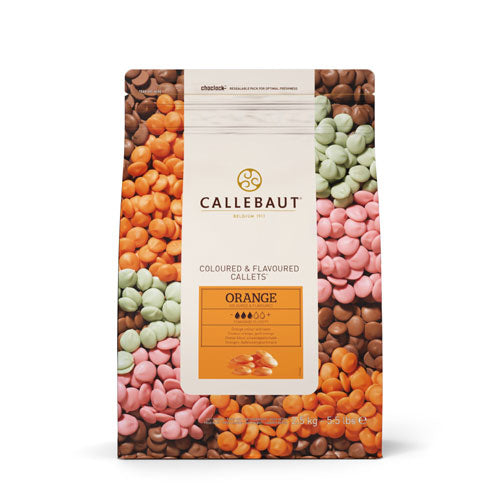 Callebaut orange buttons packaging