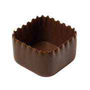 Barbara Decor dark chocolate square crown cups - 150 pieces