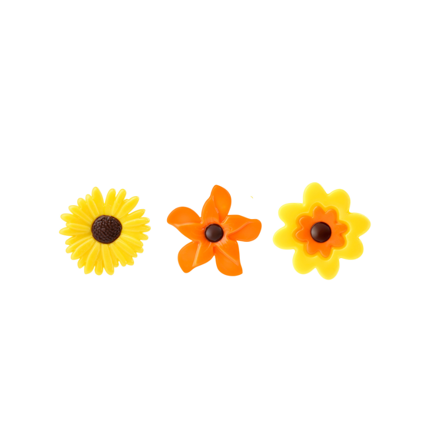 Barbara Decor multicoloured white chocoate flower set - 252 pieces