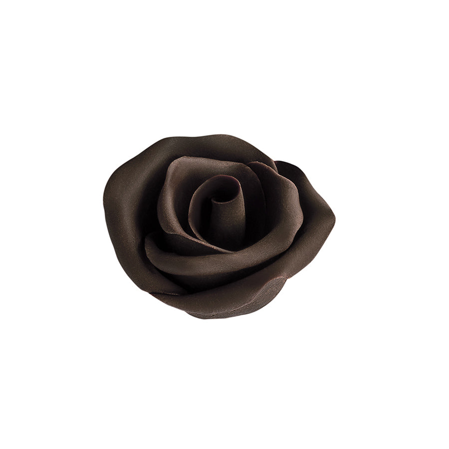 Barbara Decor handmade dark chocolate rose (40mm) - 30 pieces