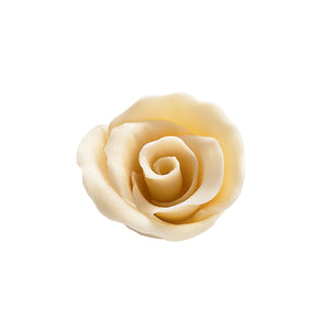 Barbara Decor | Handmade white chocolate rose (40mm) | 30 pieces